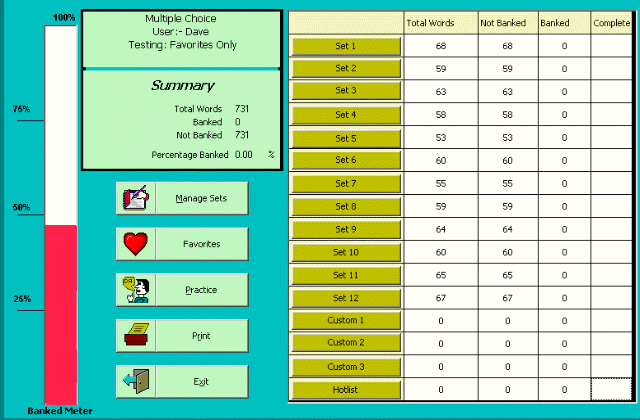 WordBanker VB English Screenshot